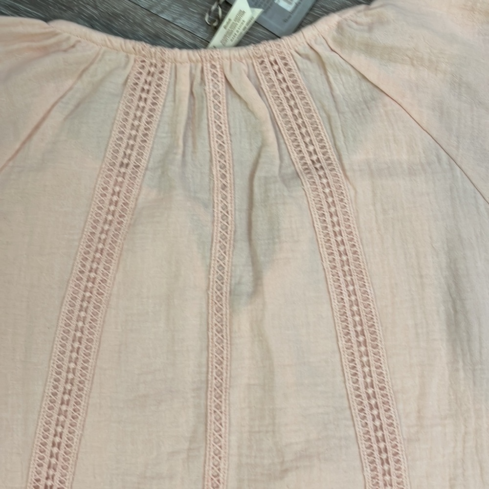 Matilda Jane Call Me Cute Peasant Top Peach Pink Cotton Size Small - Picture 11 of 11